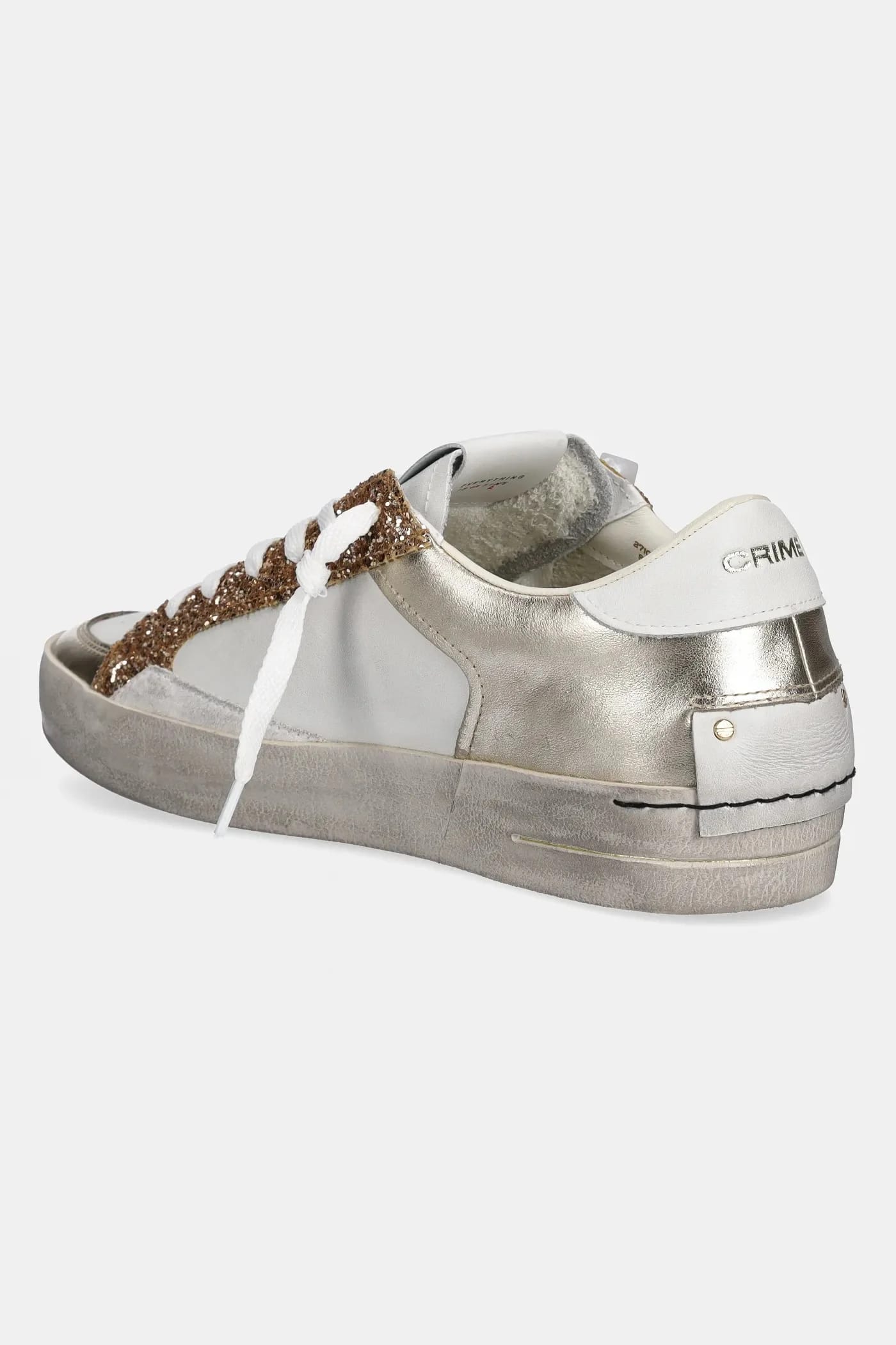 SK8 DELUXE кожаные кроссовки золотые для женщин - фото 3