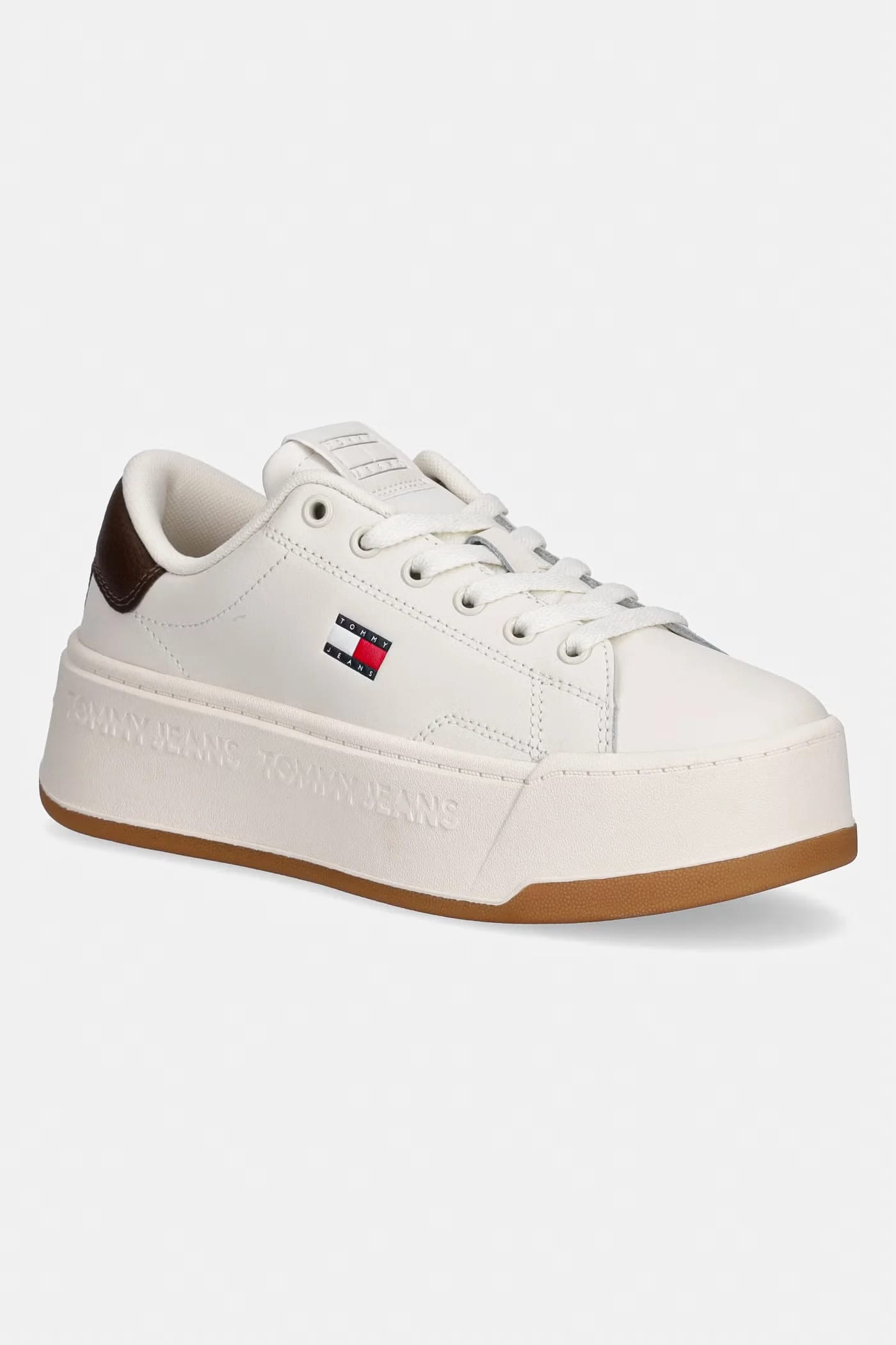 TJW SCRIPT CUPSOLE FLATFORM женские кожаные кроссовки