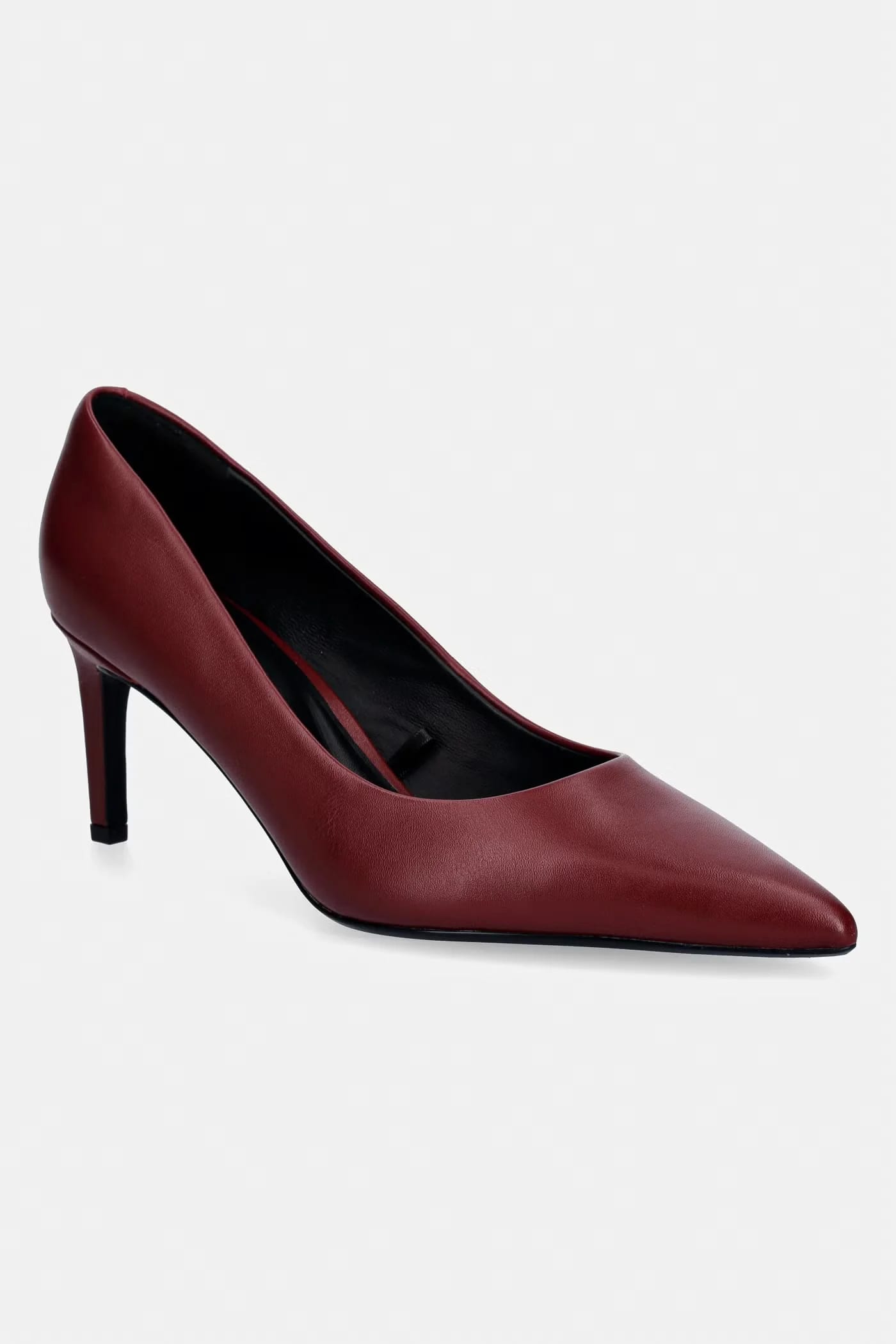 Кожаные туфли на высоком каблуке ESS STILETTO 70 красные для женщин
