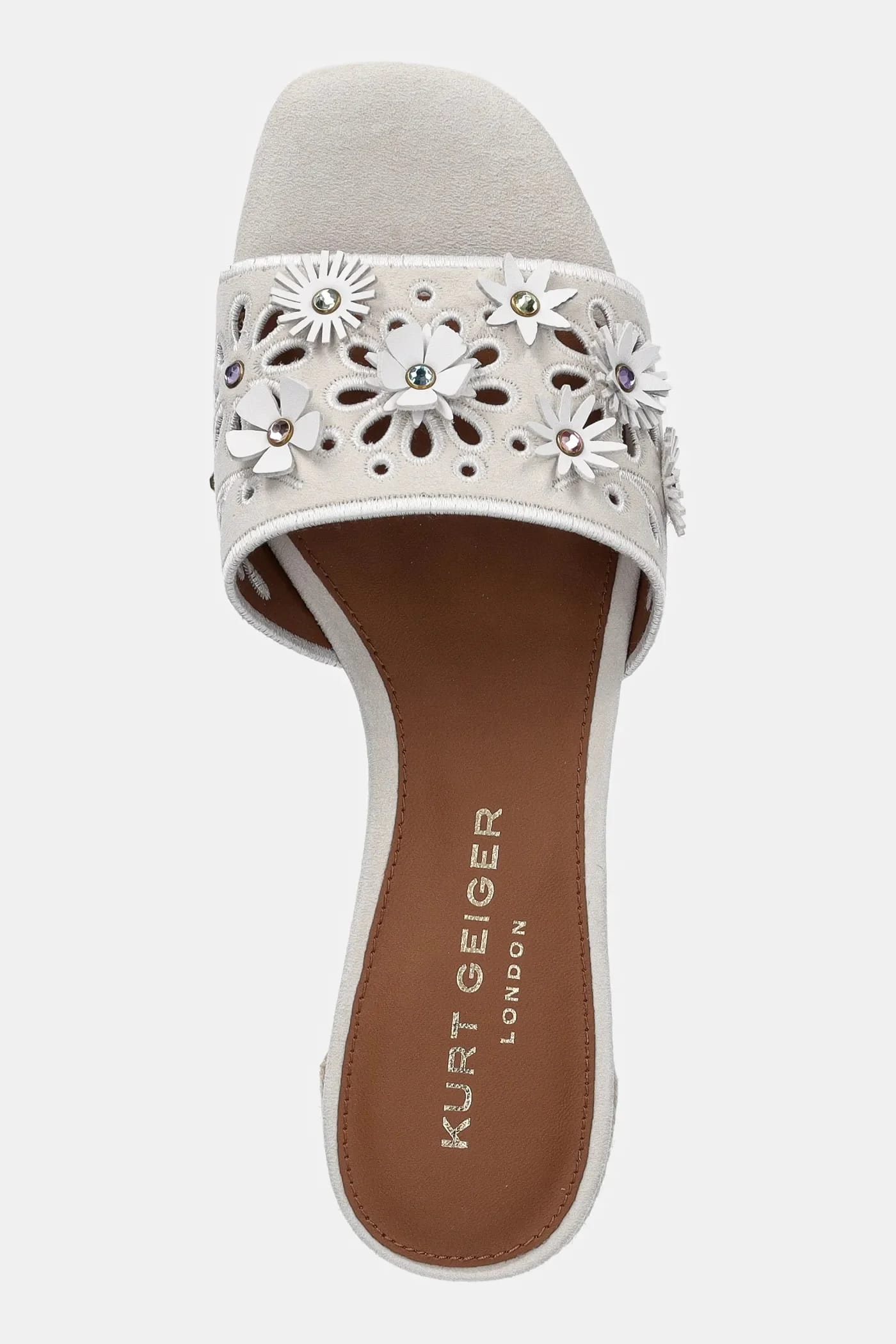 замшевые тапочки Flower Low Sandal - фото 4