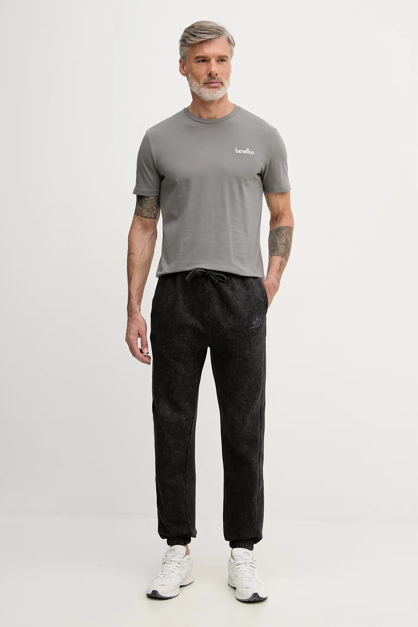 Мужские хлопковые спортивные штаны Vintage Basic Jogger SL - фото 2