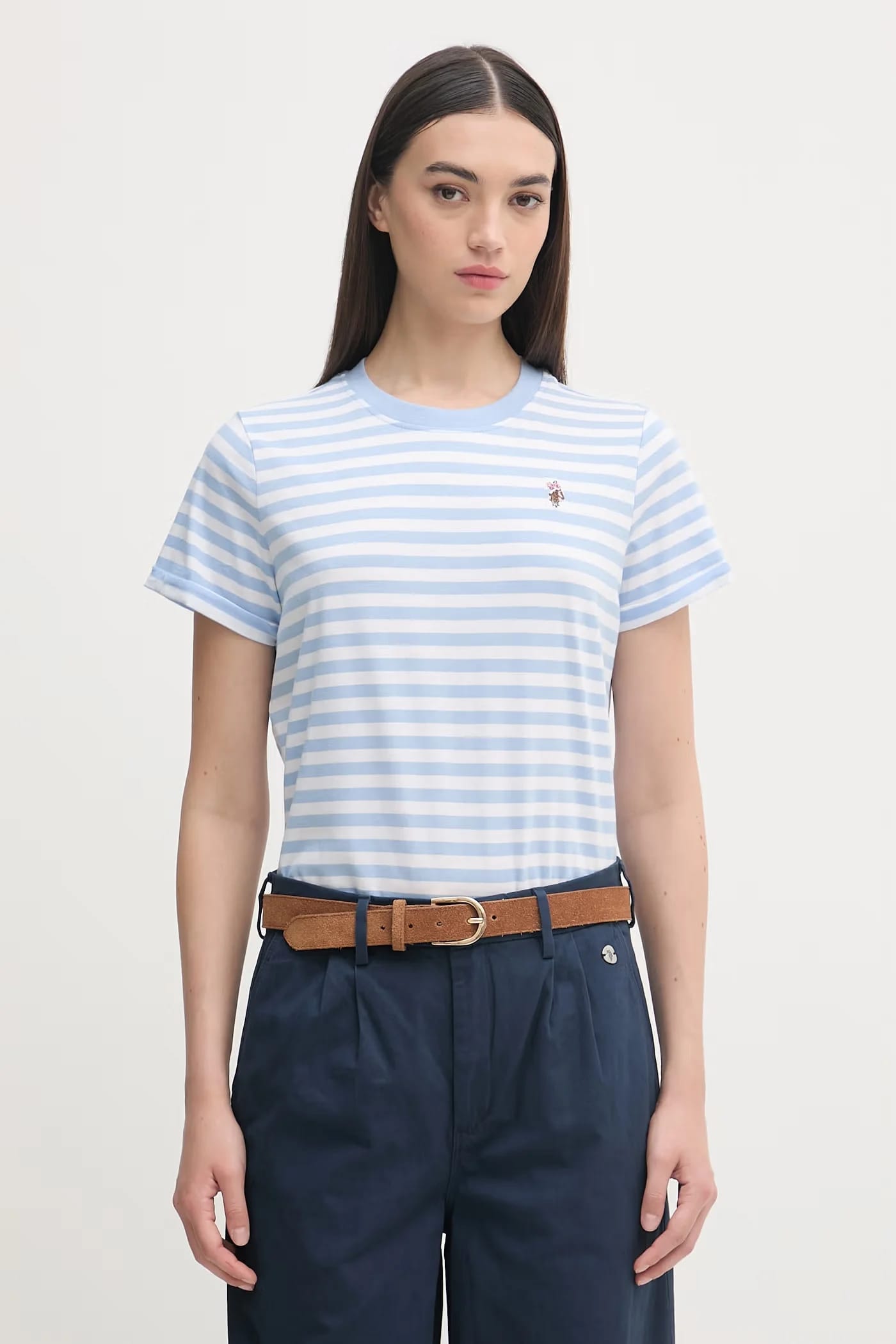 STRIPE CREW NECK женская хлопковая футболка