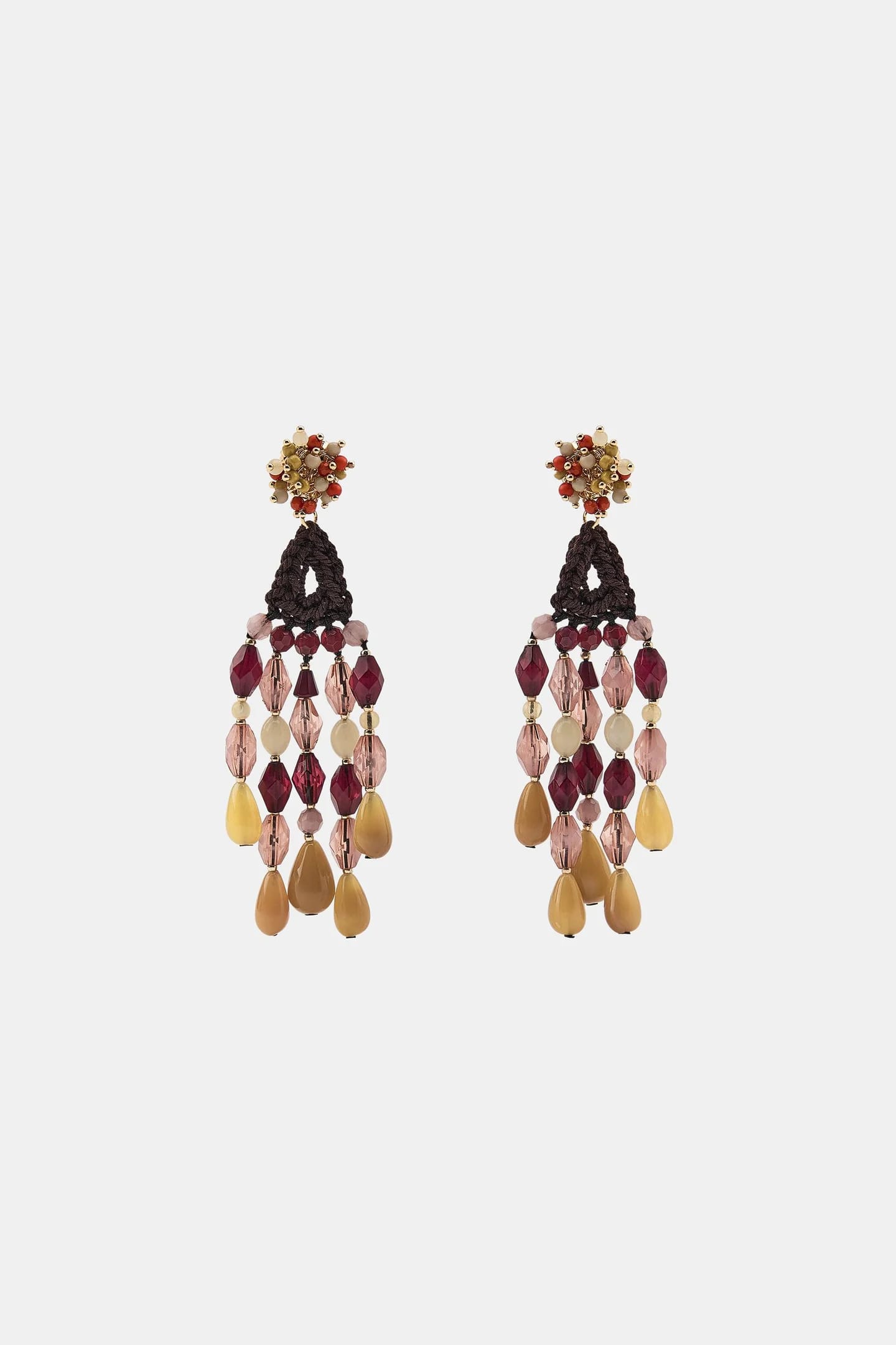 СЕРЬГИ С БИСЕРАМИ И КОСОЙ КРЮЧКОМ - фото 2