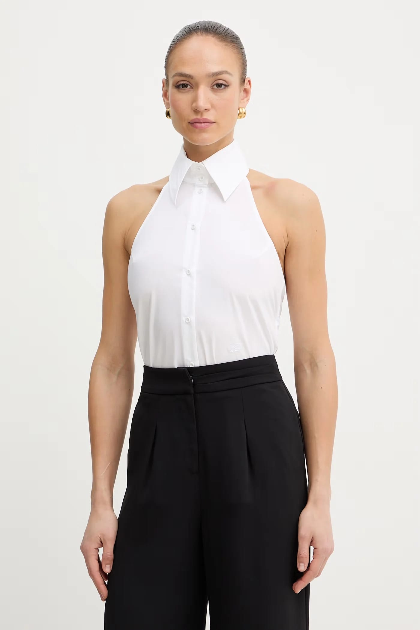 Женская хлопковая рубашка белая для женщин