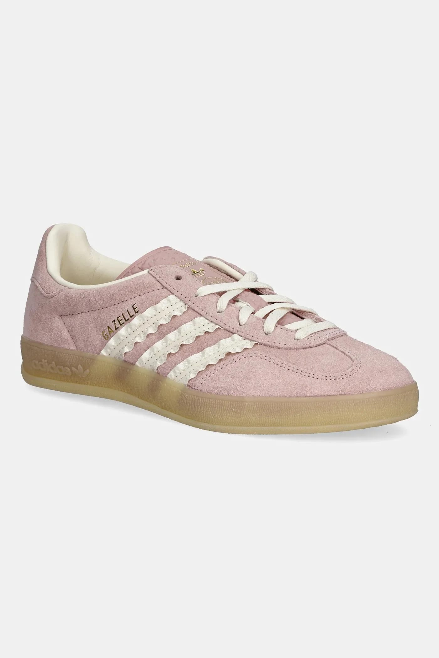 кроссовки Gazelle Indoor замшевые розовые для женщин