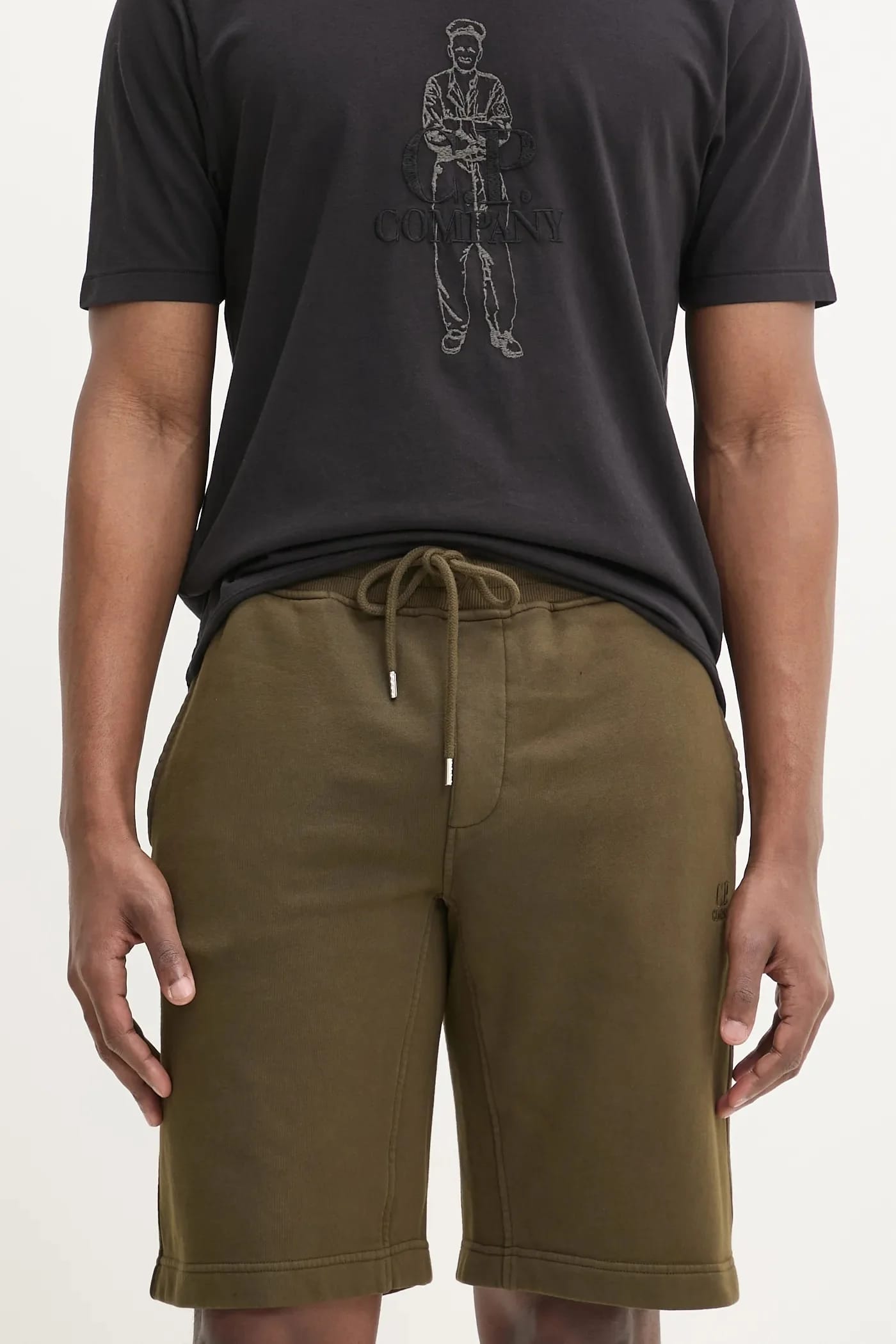 Хлопковые шорты зеленые для мужчин