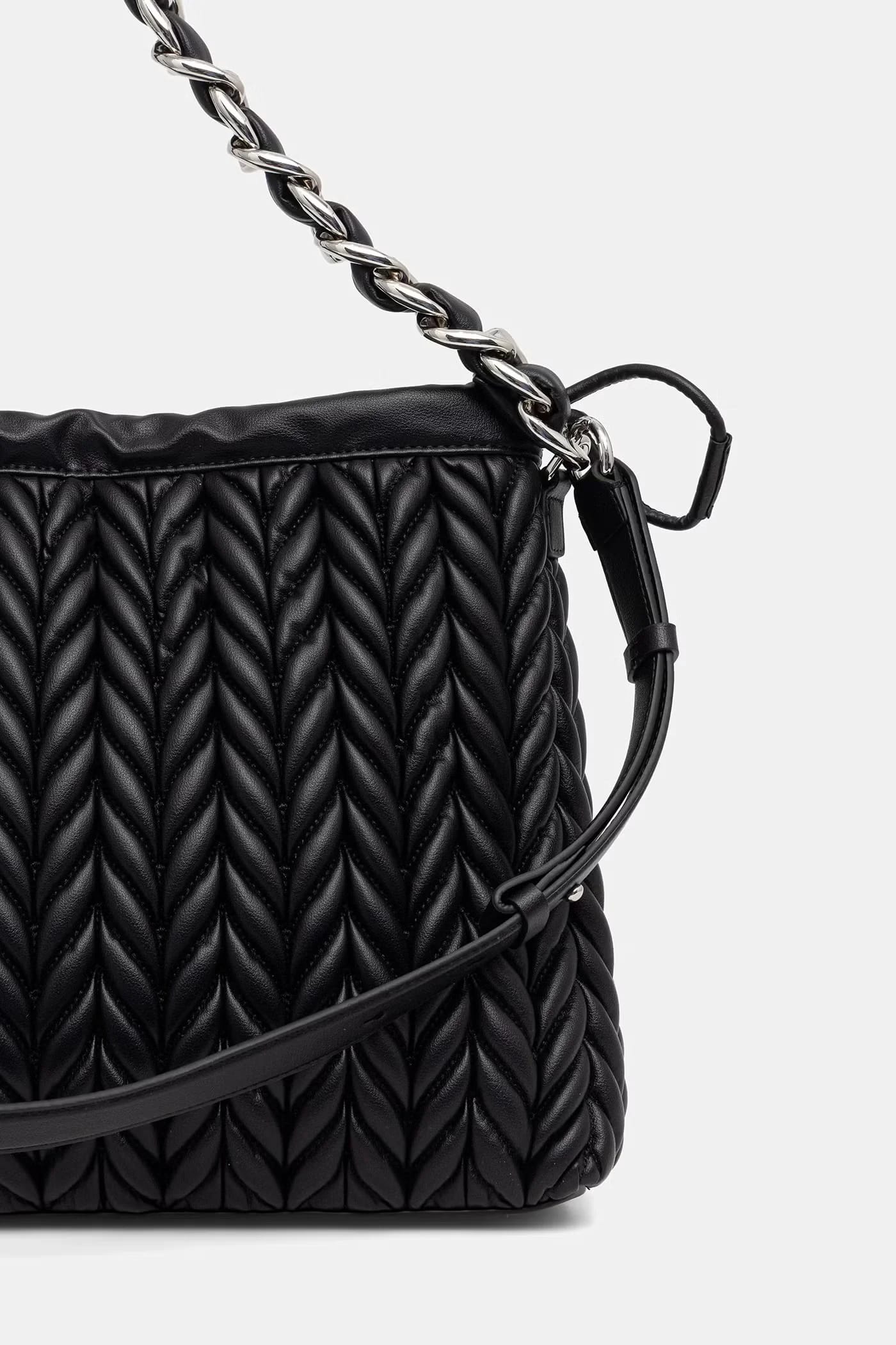 Женская сумка K/WEAVE из искусственной кожи черная для женщин - фото 3