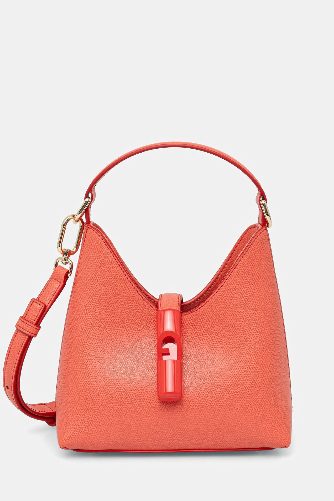 Женская кожаная сумка Iride Mini Hobo апельсин для женщин
