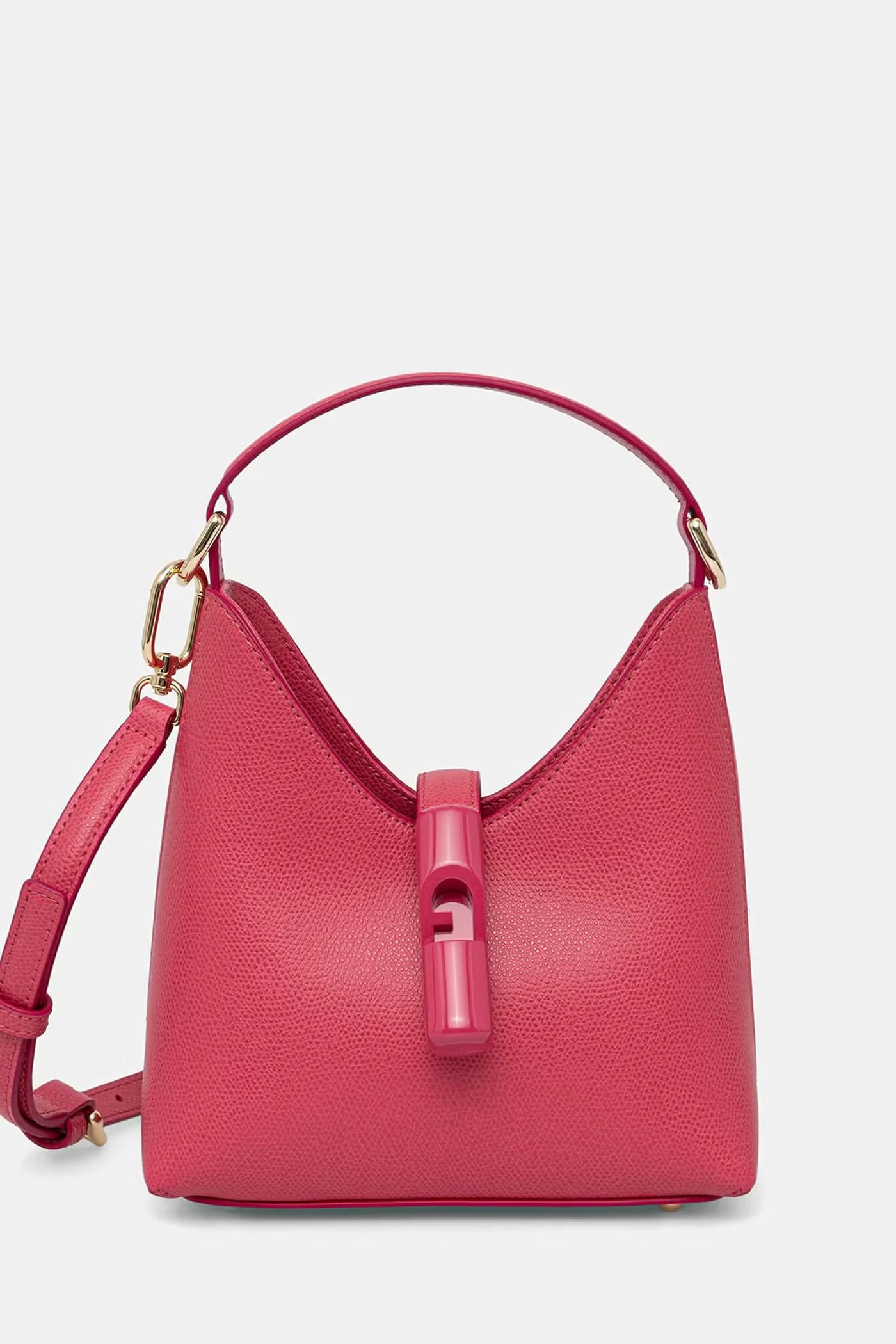 Женская кожаная сумка Iride Mini Hobo розовая для женщин
