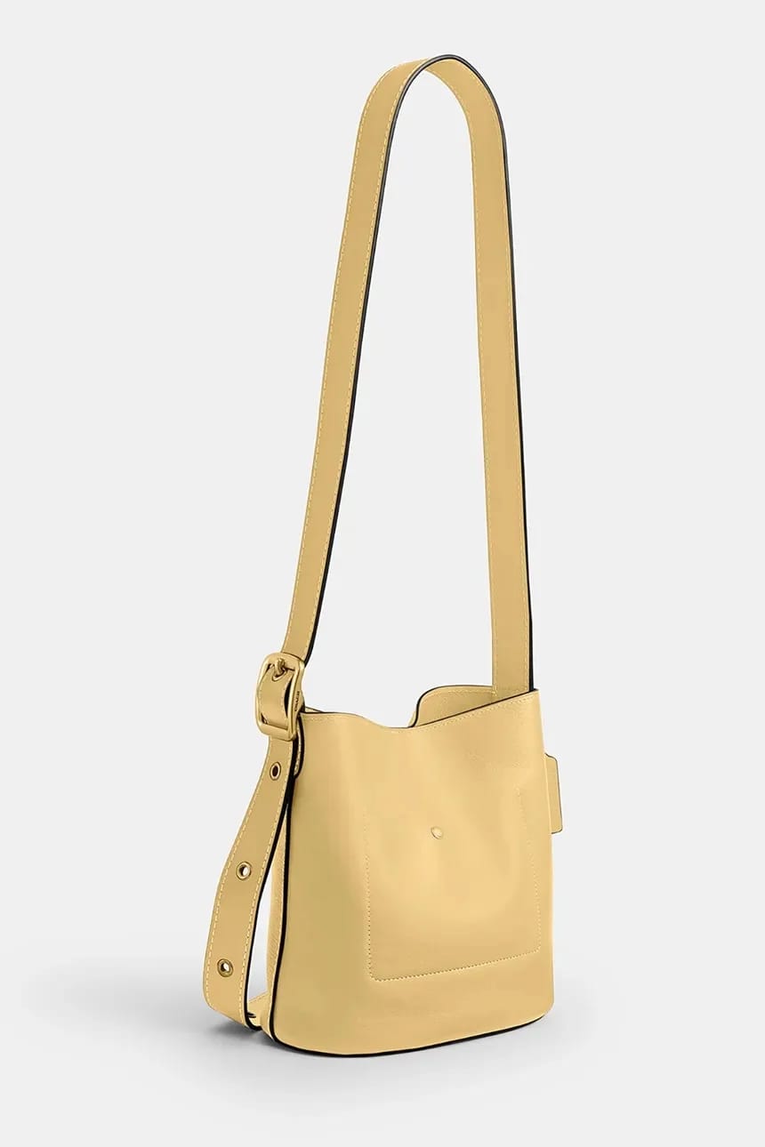 Женская кожаная сумка через плечо Bleecker Bucket Bag 21 - фото 4