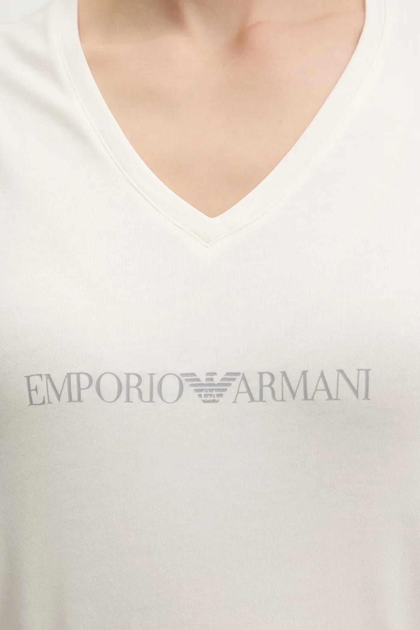 Женская хлопковая футболка бежевая для женщин - фото 5