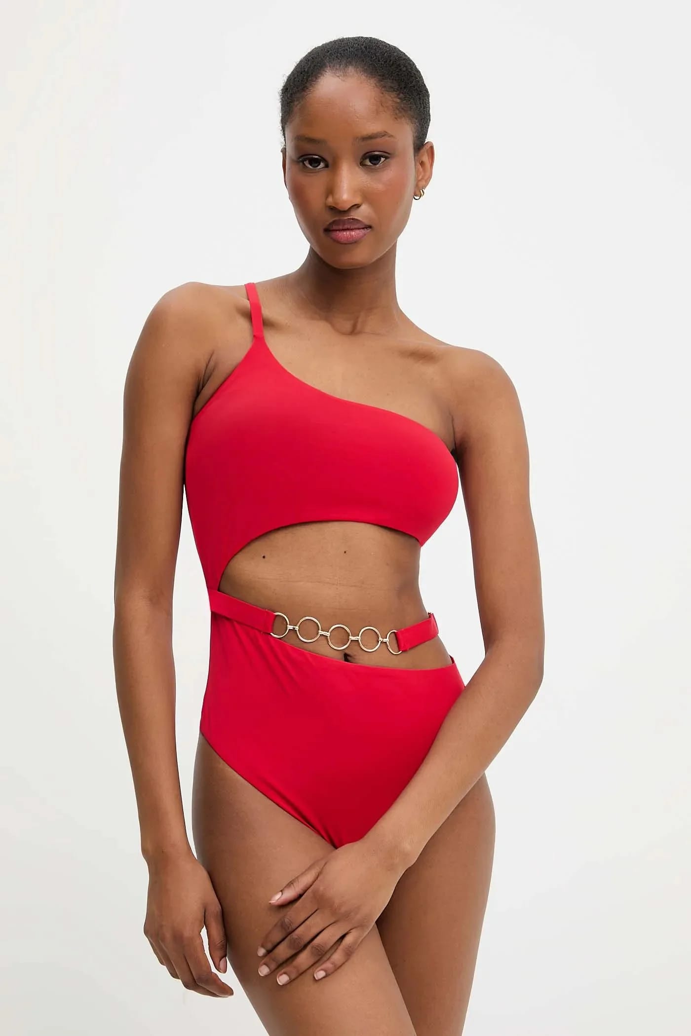 Раздельный купальник красный для женщин