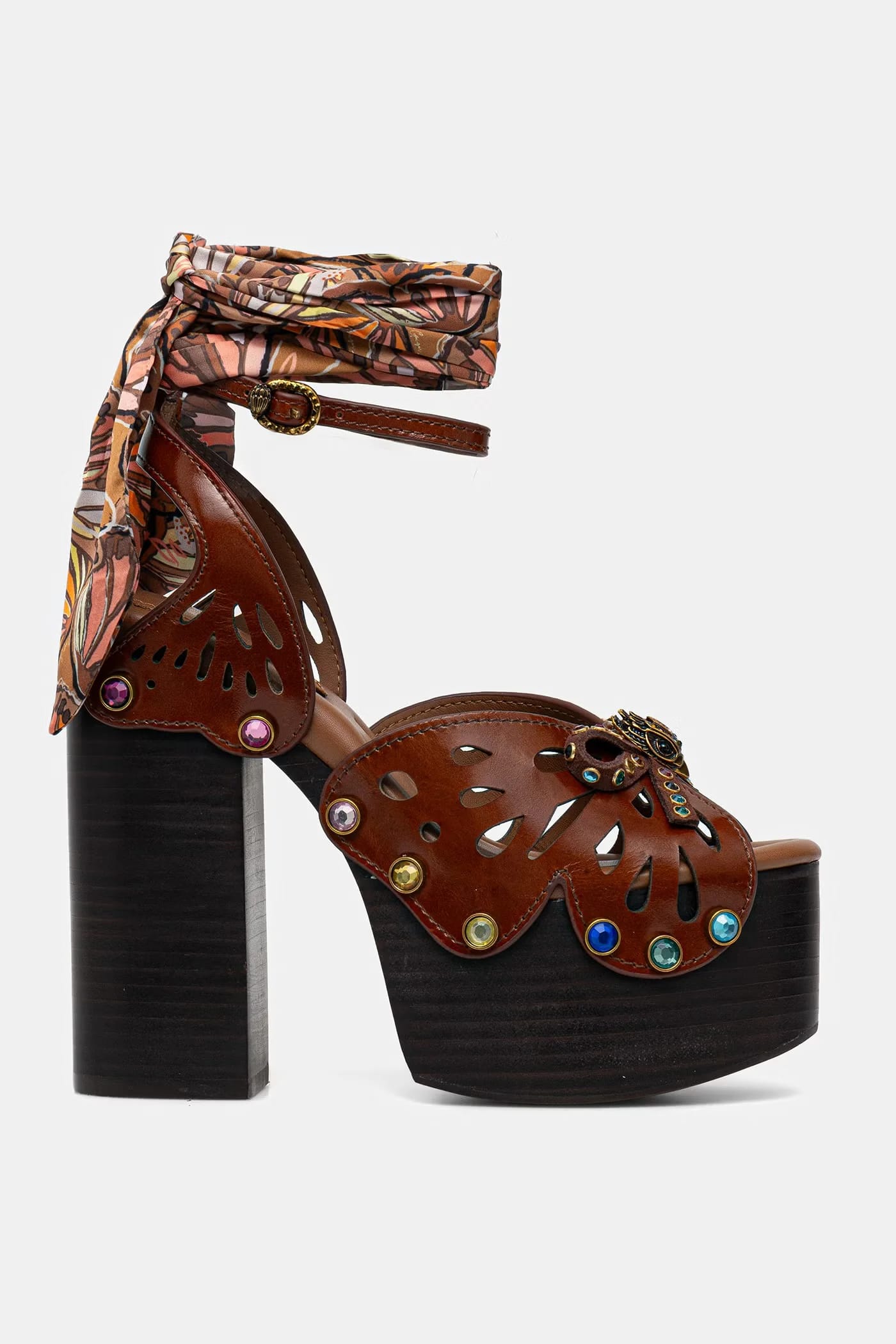 кожаные сандалии Butterfly Platform Sdl - фото 2