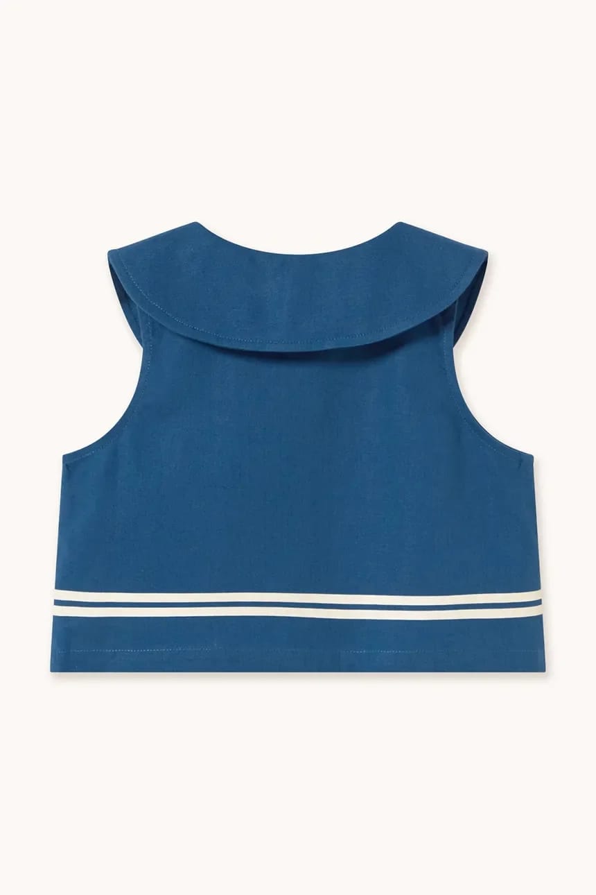 Детская рубашка из льна STRIPES CROPPED SHIRT - фото 3