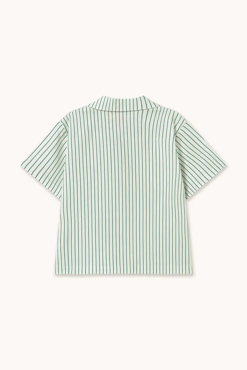 Детская рубашка с добавлением льна EMERALD STRIPES SHIRT - фото 3