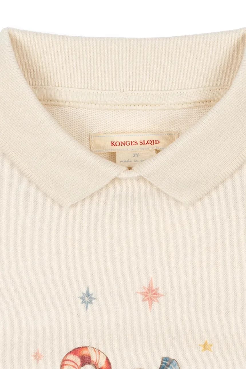 Детская толстовка из хлопка SPOTTY LS POLO GOTS - фото 4