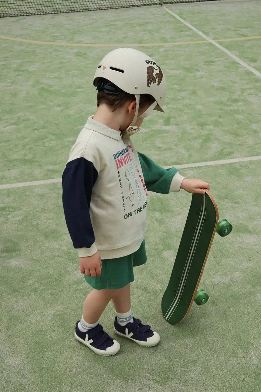 Детская толстовка из хлопка SPOTTY LS POLO GOTS - фото 7