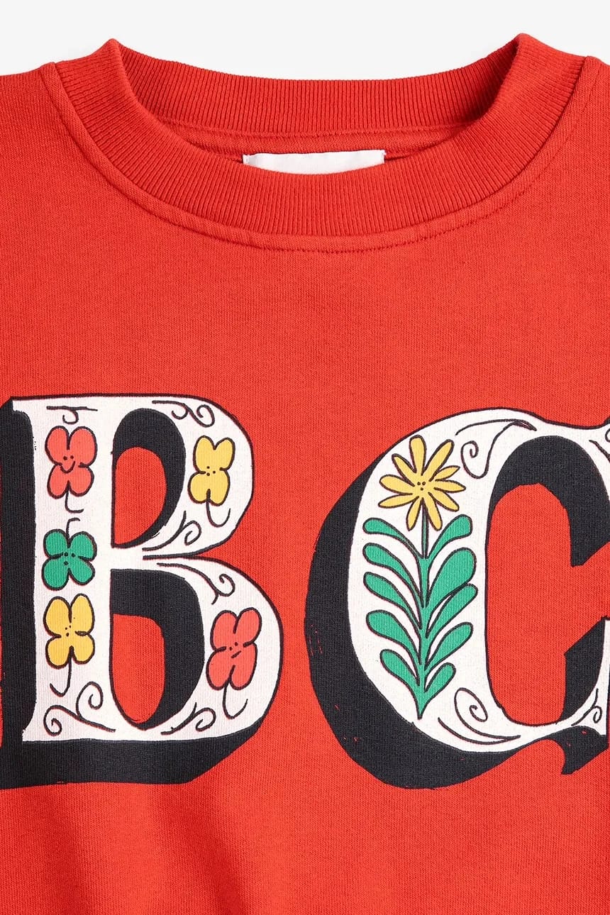 Детская хлопковая толстовка Spring Letters - фото 3