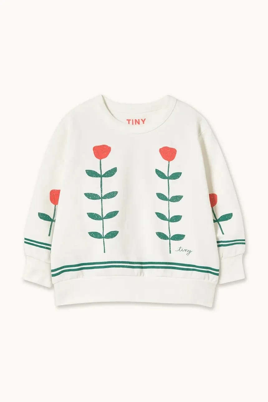 Детская толстовка из хлопка RED ROSES GRAPHIC SEATSHIRT - фото 2
