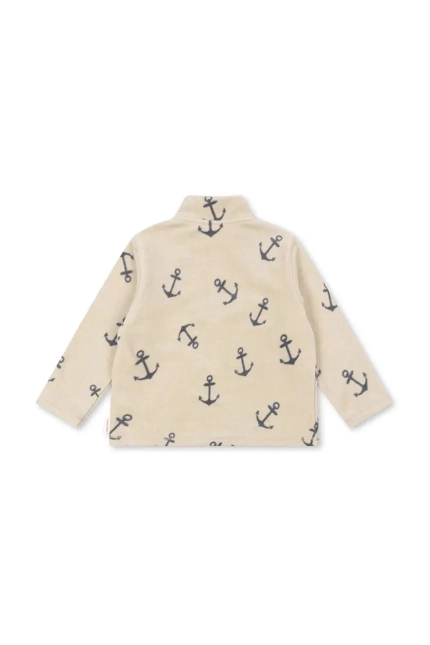 TAVI FLEECE SEATSHIRT GRS детская толстовка бежевая для мальчиков - фото 3