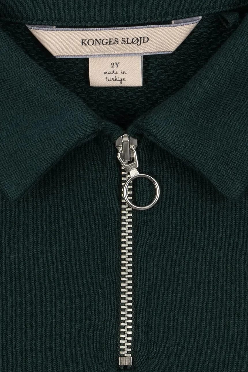 Детская толстовка из хлопка DOGGY HALF ZIP POLO OCS - фото 4