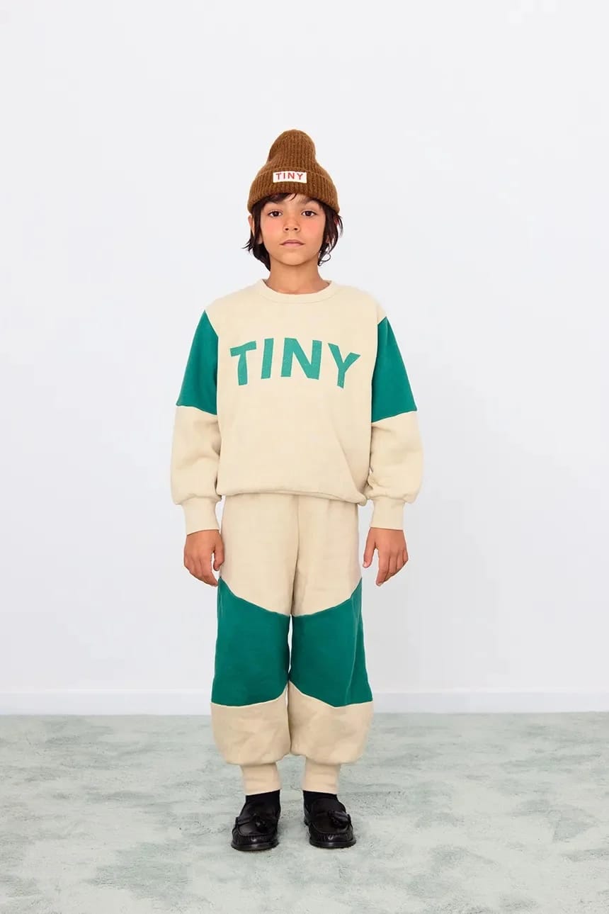 Детская толстовка из хлопка TINY COLOR BLOCK SEATSHIRT