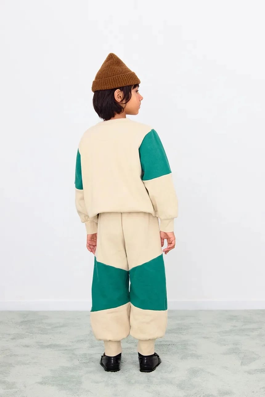 Детская толстовка из хлопка TINY COLOR BLOCK SEATSHIRT - фото 4