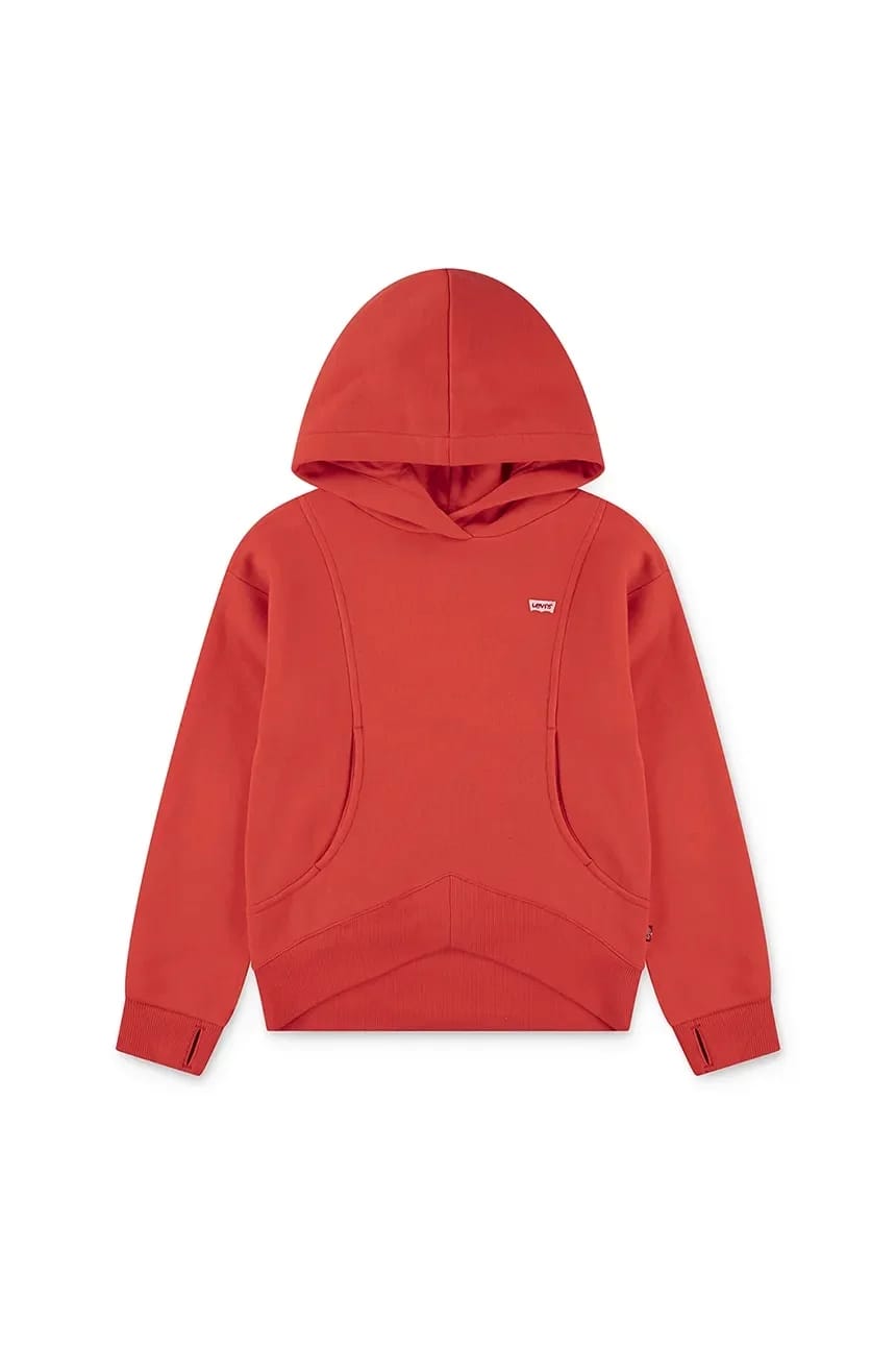 Детская толстовка BATWING PATCH HOODIE красная для девочек