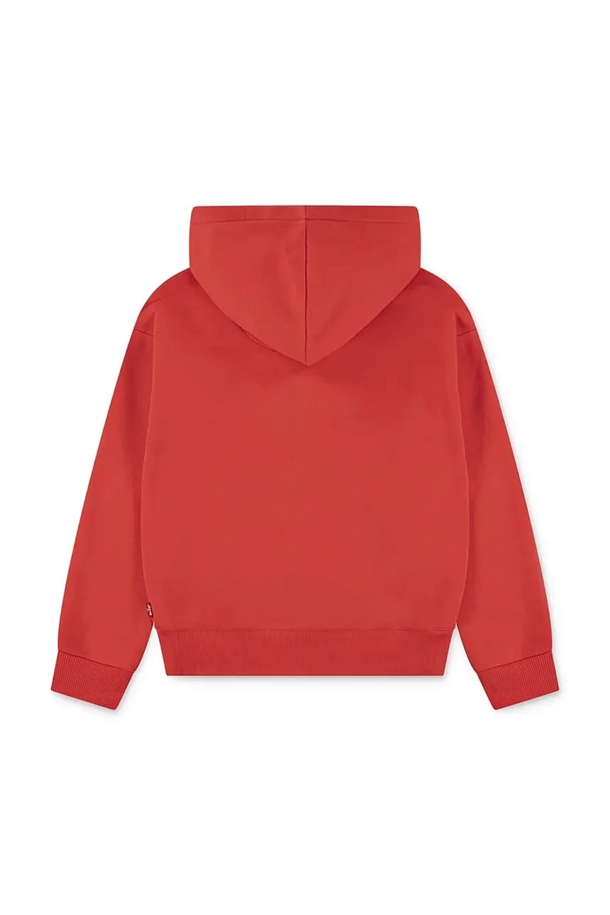 Детская толстовка BATWING PATCH HOODIE красная для девочек - фото 2