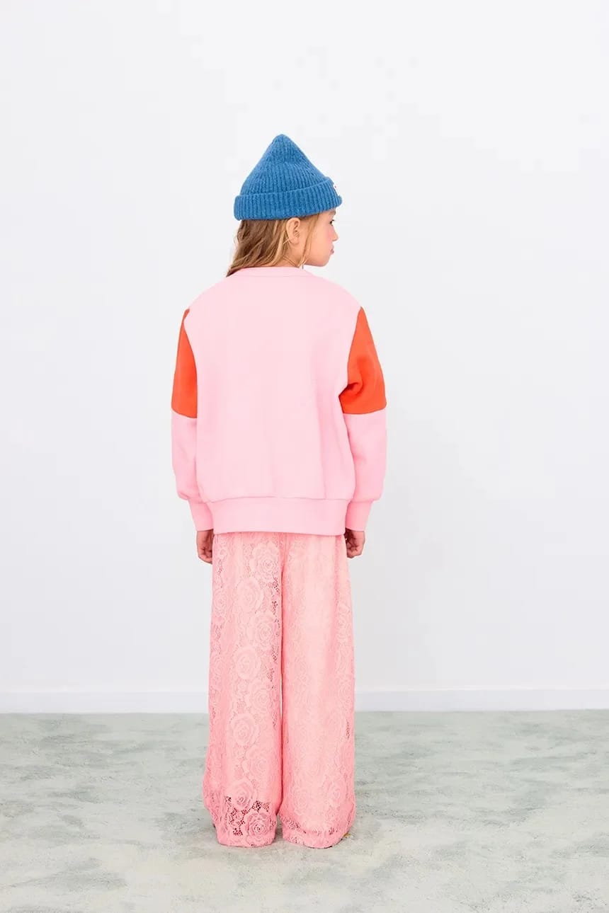 Детская толстовка из хлопка TINY COLOR BLOCK SEATSHIRT - фото 4