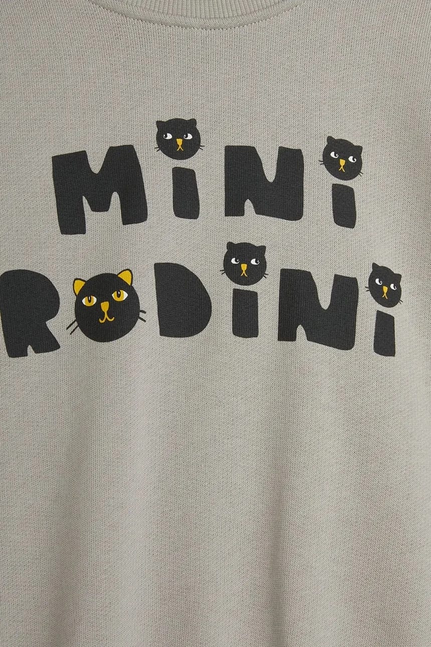 Детский хлопковый свитшот Mini Rodini Cats - фото 4