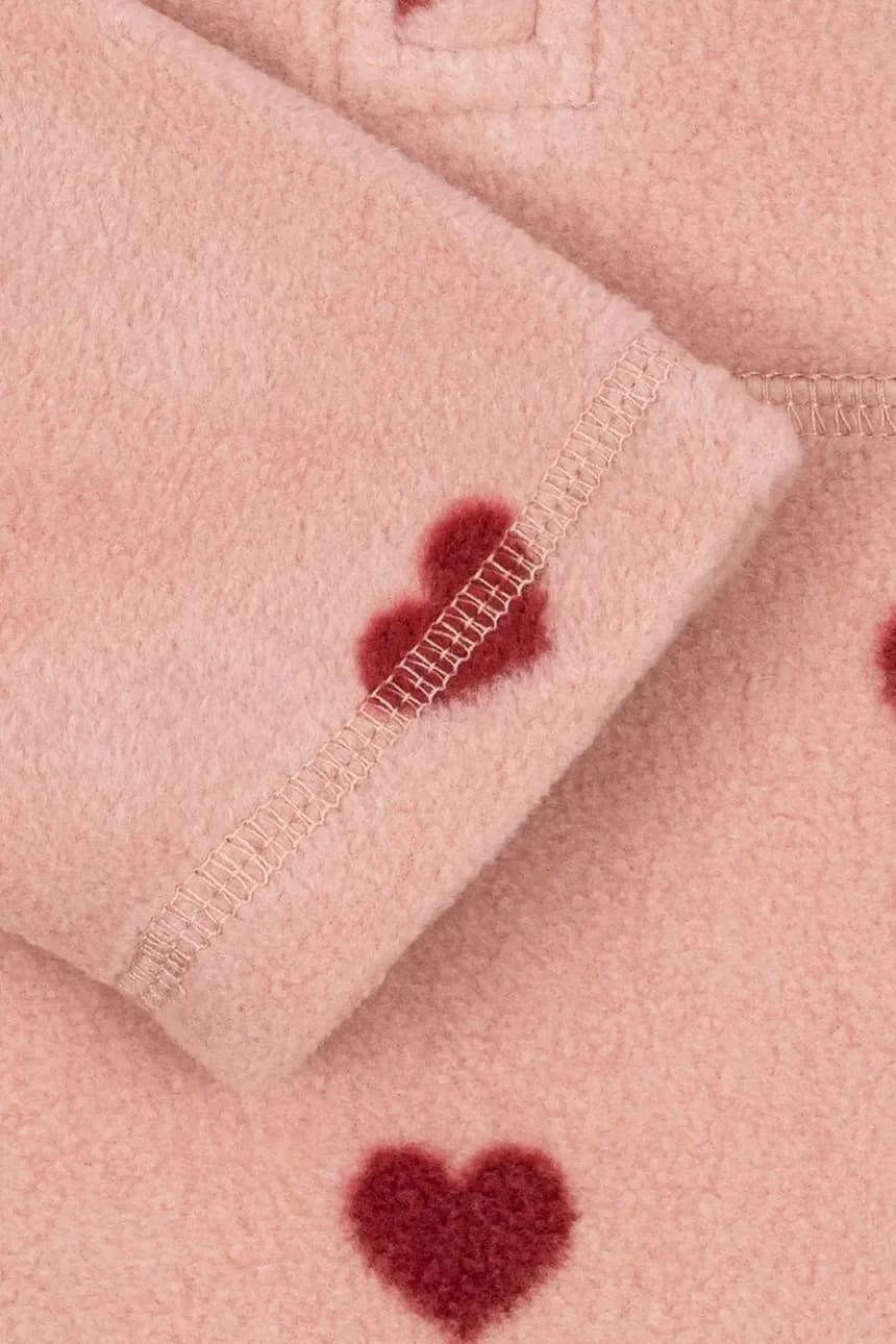 TAVI FLEECE SEATSHIRT GRS детская толстовка розовая для девочек - фото 4