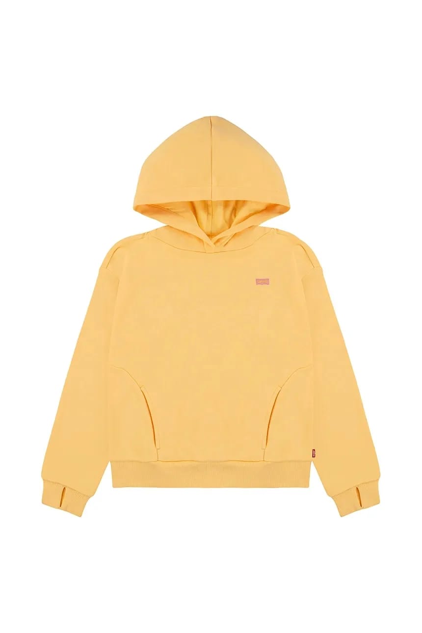 Детская толстовка BATWING PATCH HOODIE желтая для девочек