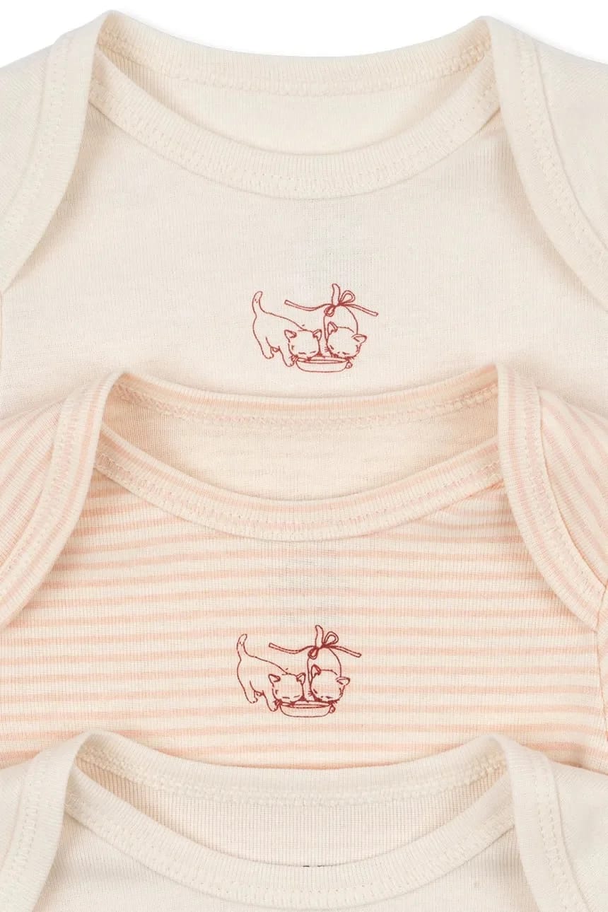 FIO STRIPE 3 PACK LS BODY OCS Комплект из 3 боди для малышей - фото 3