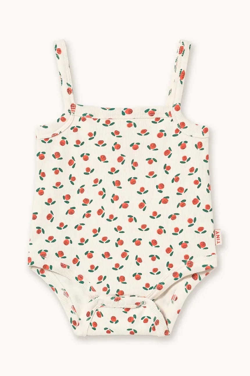 БОДИ TINY ROSES RIB БЕЗ РУКАВОВ