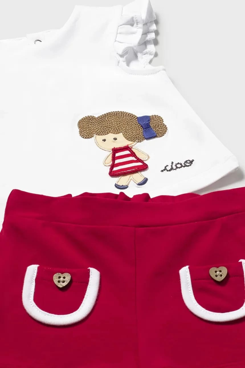 Детский набор 2 шт. красный для девочек - фото 4