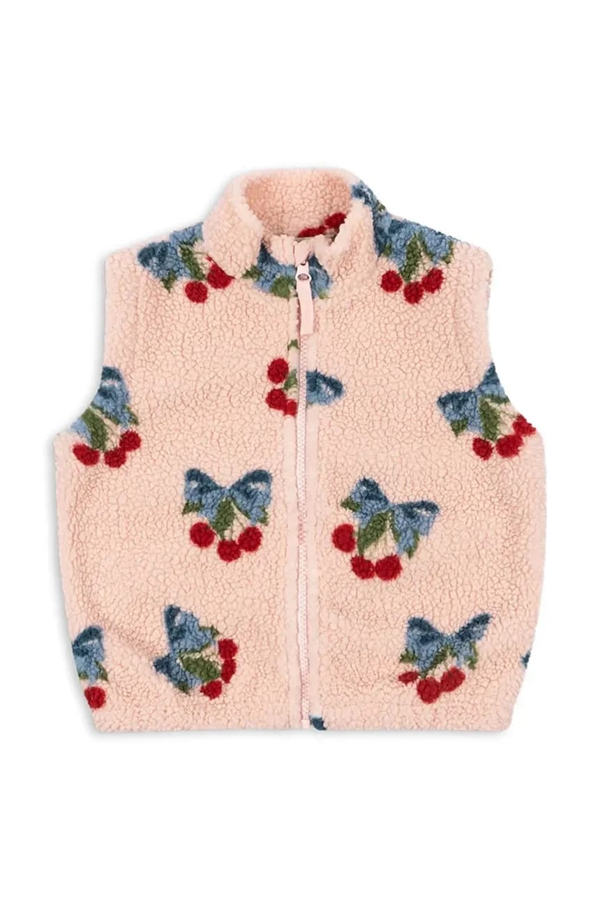 JODY TEDDY VEST GRS детский жилет розовый для девочек