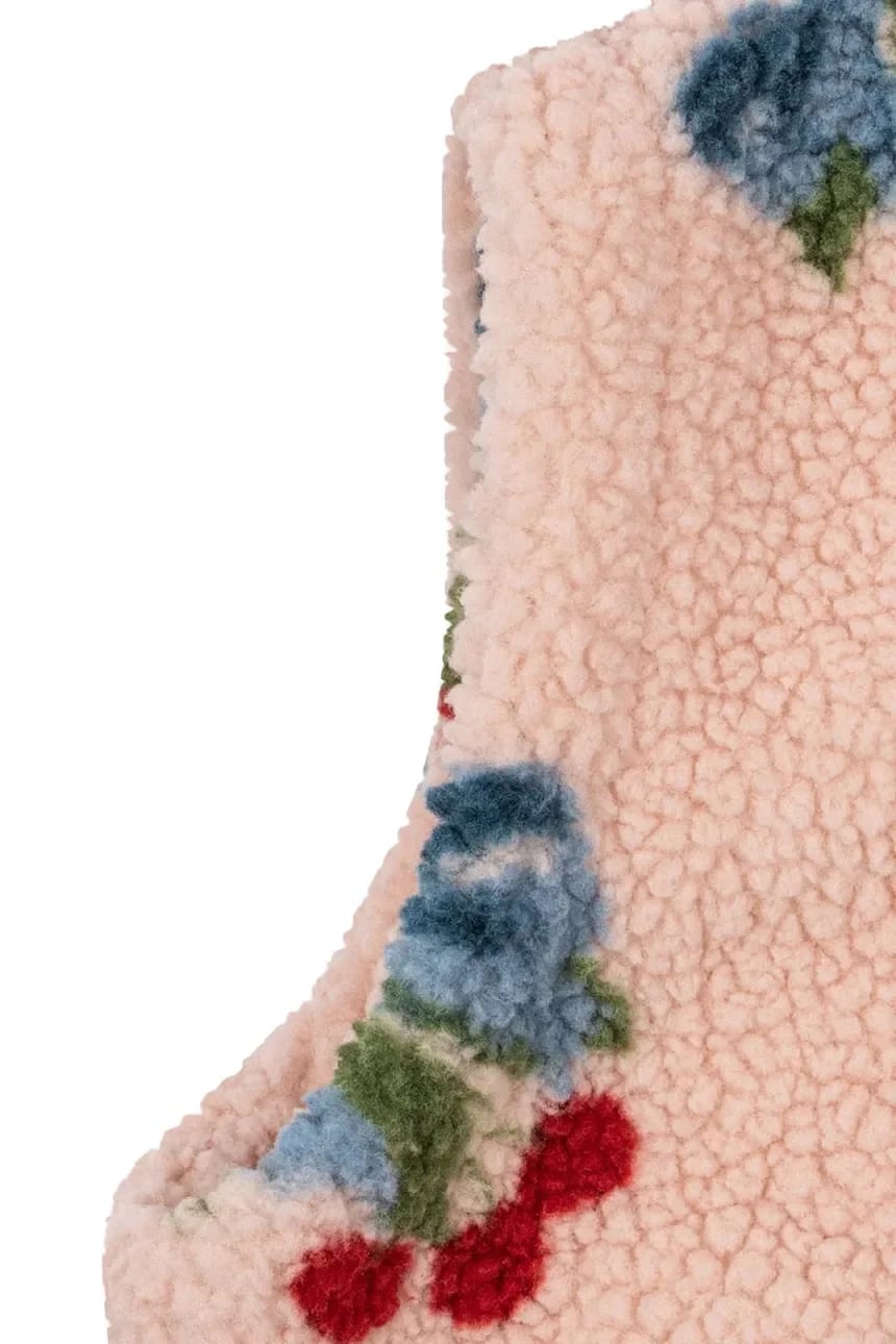 JODY TEDDY VEST GRS детский жилет розовый для девочек - фото 4