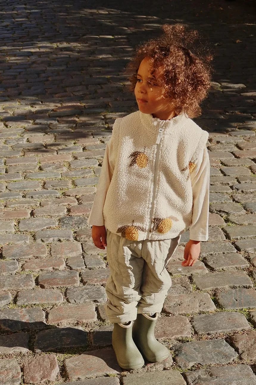 JODY TEDDY VEST GRS детский жилет бежевый для мальчиков