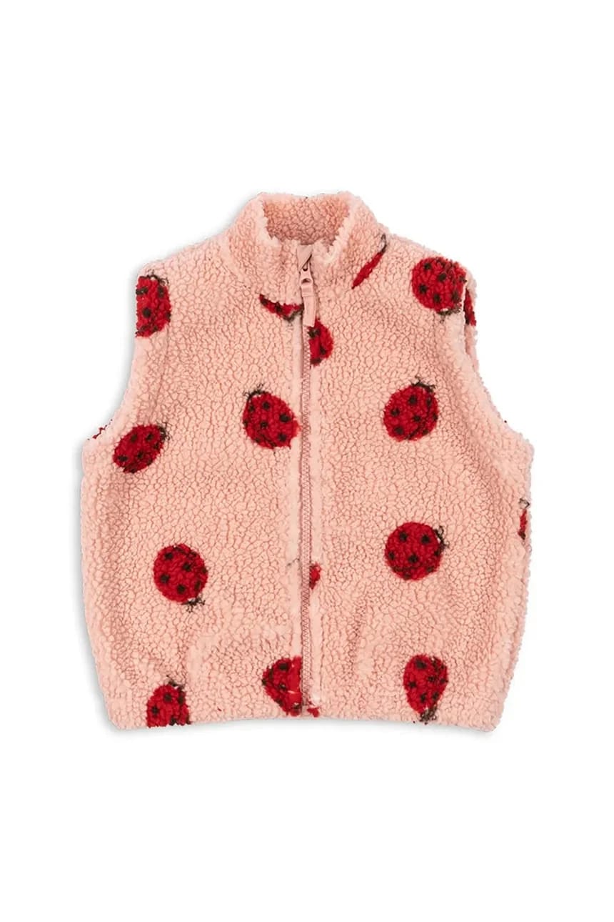 JODY TEDDY VEST GRS детский жилет розовый для мальчиков