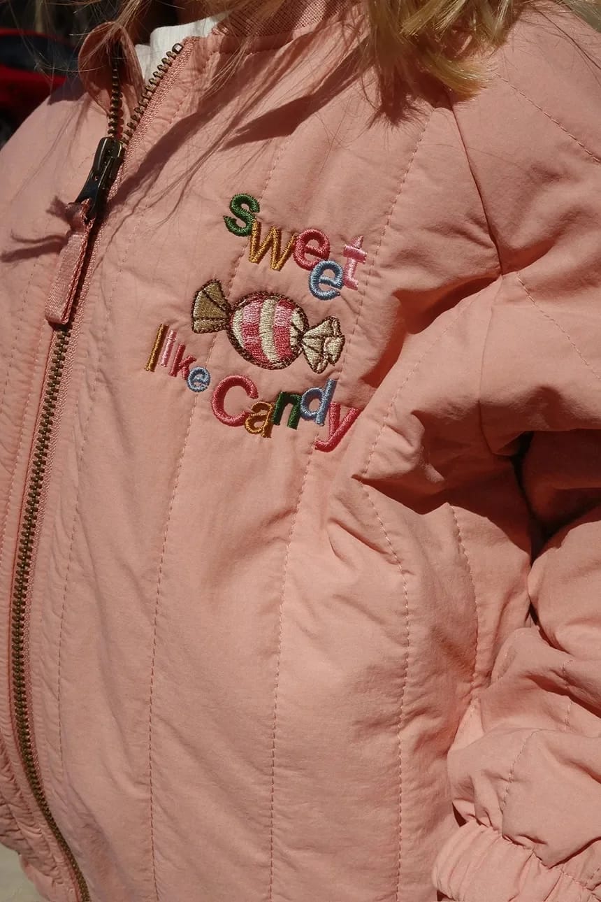 JUNO BOMBER JACKET детский бомбер розовый для мальчиков - фото 8
