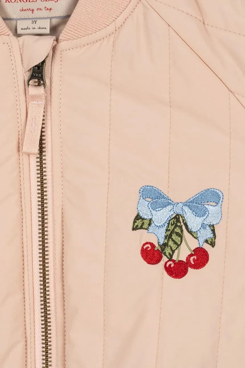 JUNO BOMBER JACKET детский бомбер бежевый для девочек - фото 5