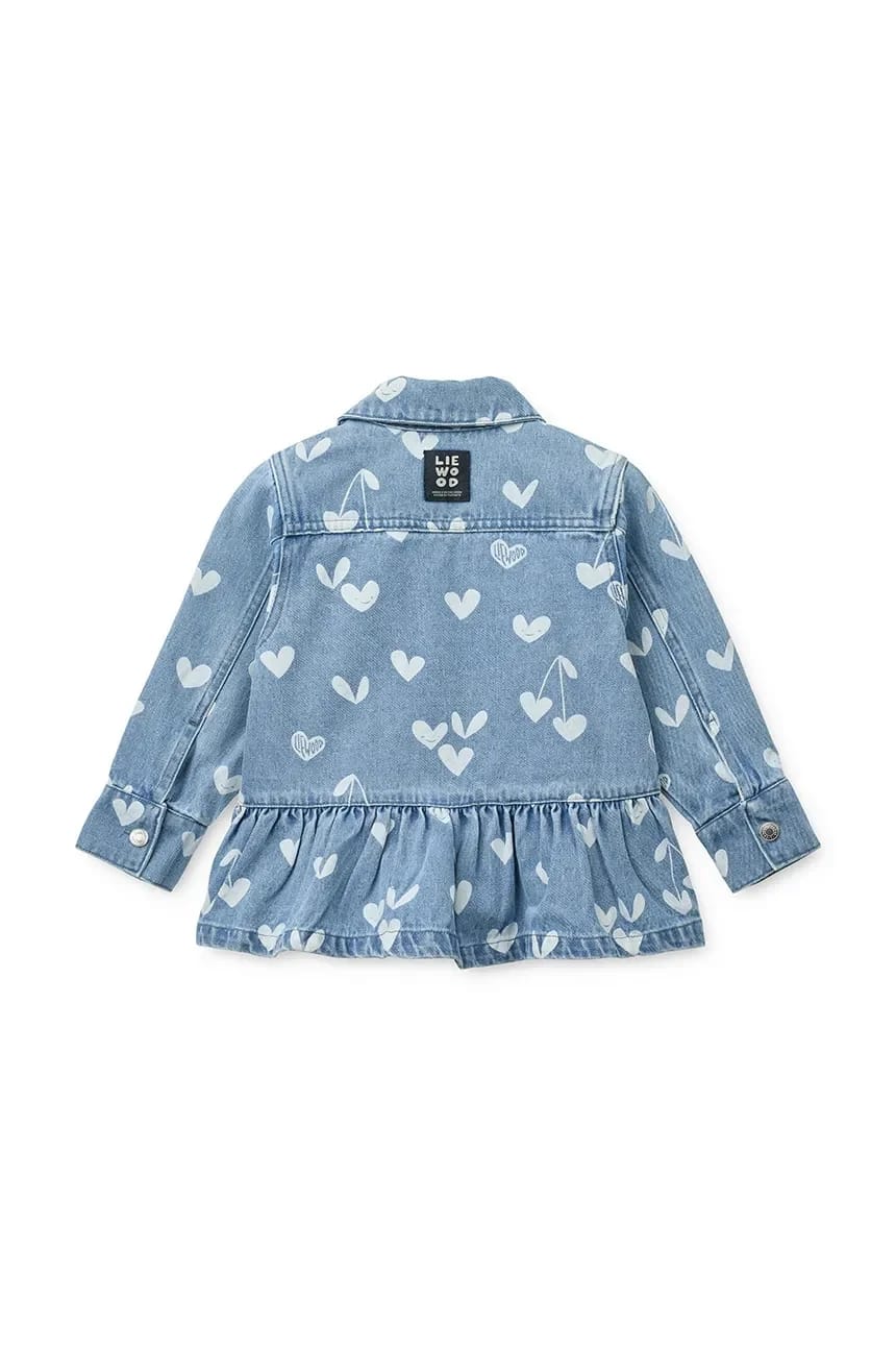 Детская джинсовая куртка Kenza Printed Denim Overshirt - фото 3