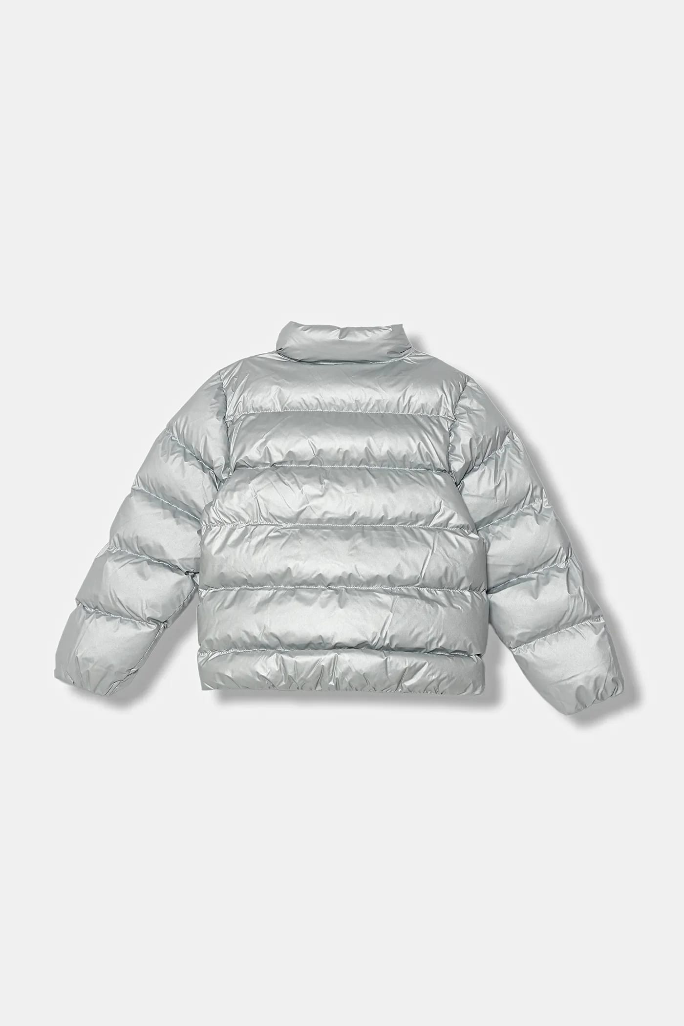 Детская куртка серебро для мальчиков - фото 3