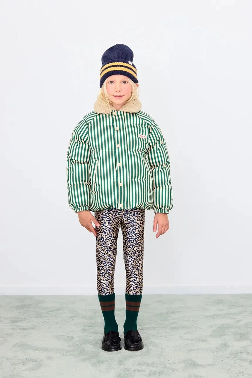 GREEN STRIPES PADDED JACKET детская куртка - фото 4