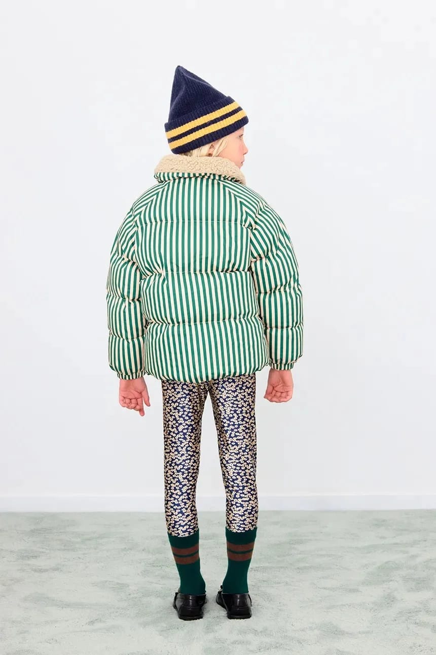 GREEN STRIPES PADDED JACKET детская куртка - фото 5