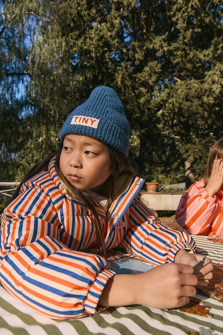 Детская куртка STRIPES SHORT PADDED JACKET - фото 3