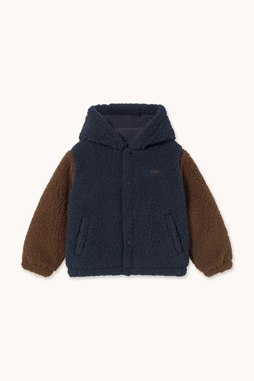 Детская куртка COLOR BLOCK POLAR SHERPA HOODIE - фото 2