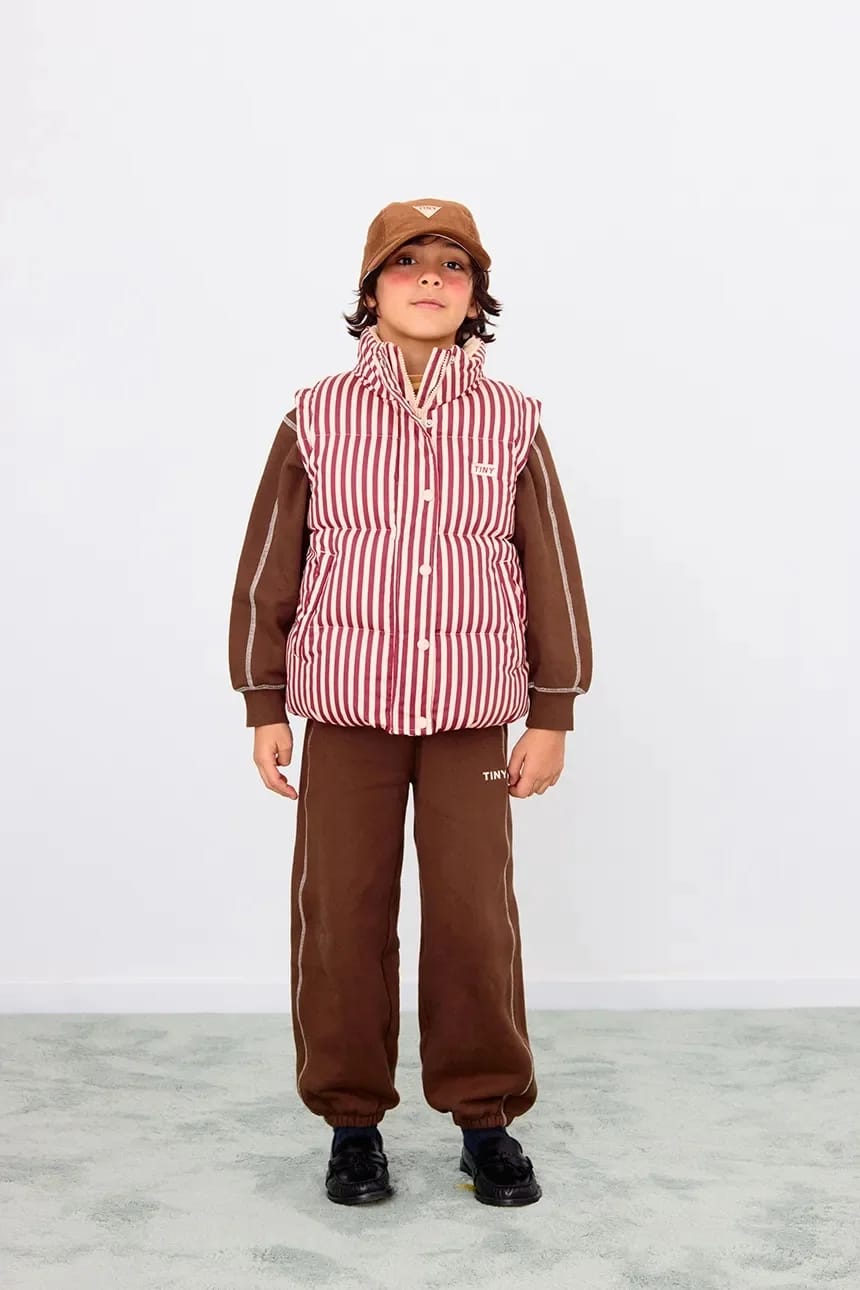 Детская хлопковая куртка STRIPES SHORT PADDED JACKET - фото 6