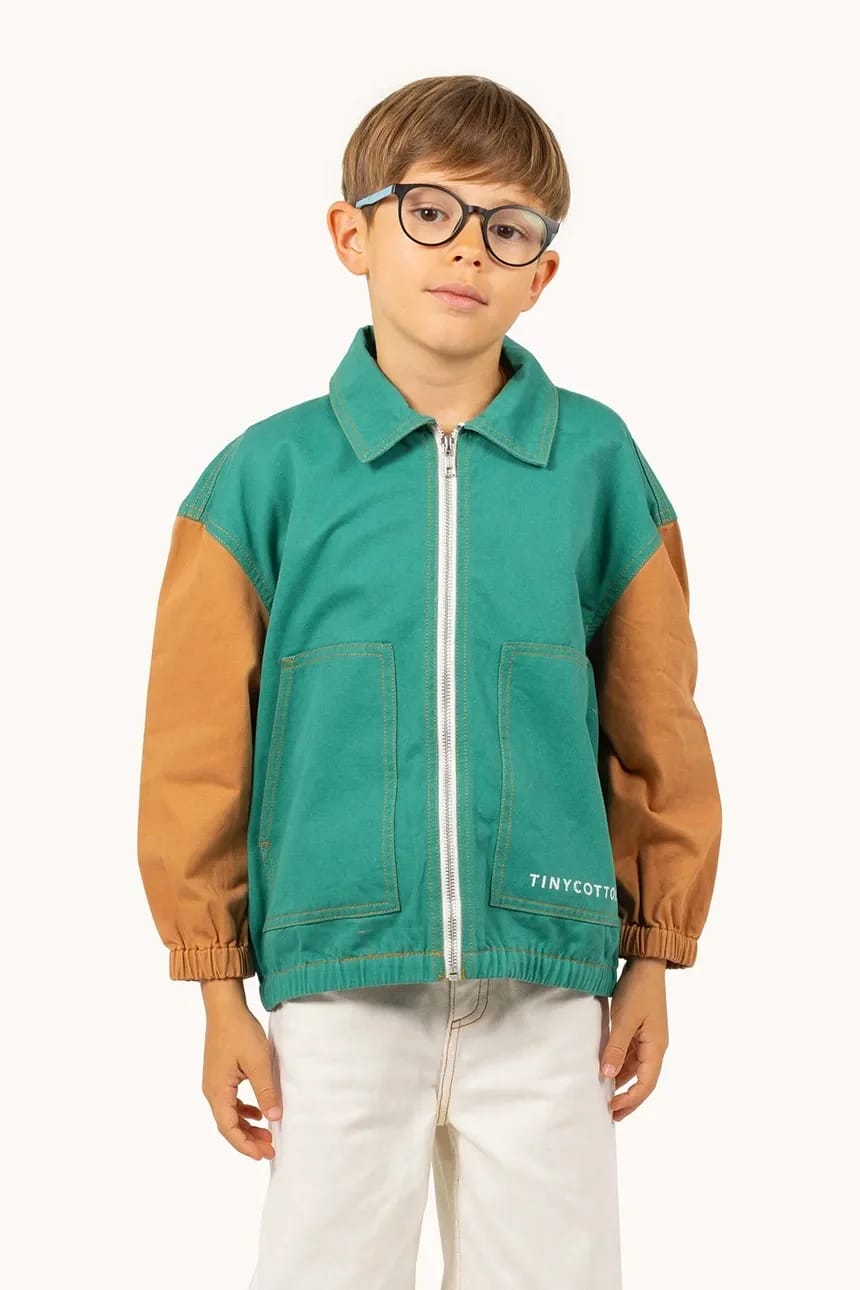 Детская хлопковая куртка COLOR BLOCKED JACKET
